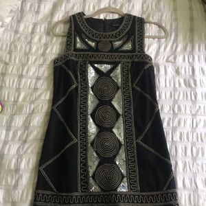 Black and Silver Sequin dress